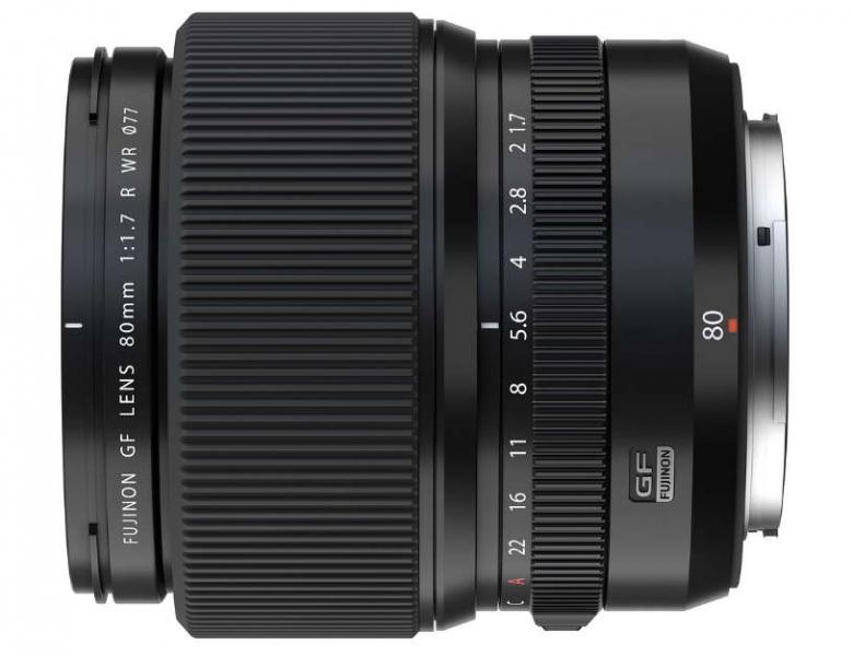 FUJINON GF80 mm F1.7 R WR: объектив с автофокусировкой и самой широкой диафрагмой в мире для системы крупноформатных камер.